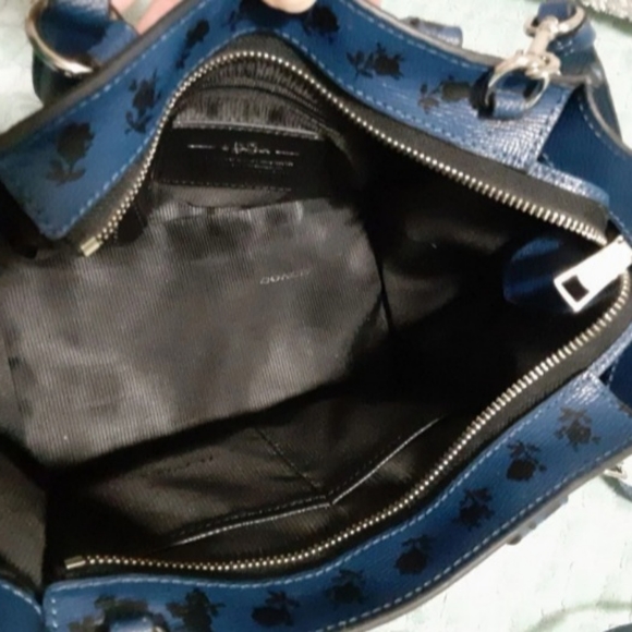 SOLD! COACH CROSBY MINI CARRYALL FLORAL PRINTED CROSSGRAIN LEATHER (# 34774) - Picture 7 of 9